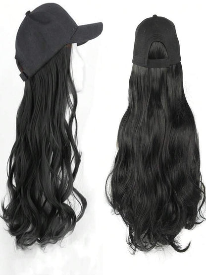 Chic-Curl Cap (With Real Hair Extension)