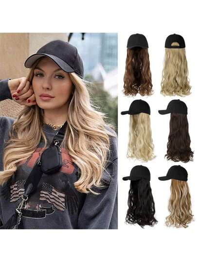 Chic-Curl Cap (With Real Hair Extension)