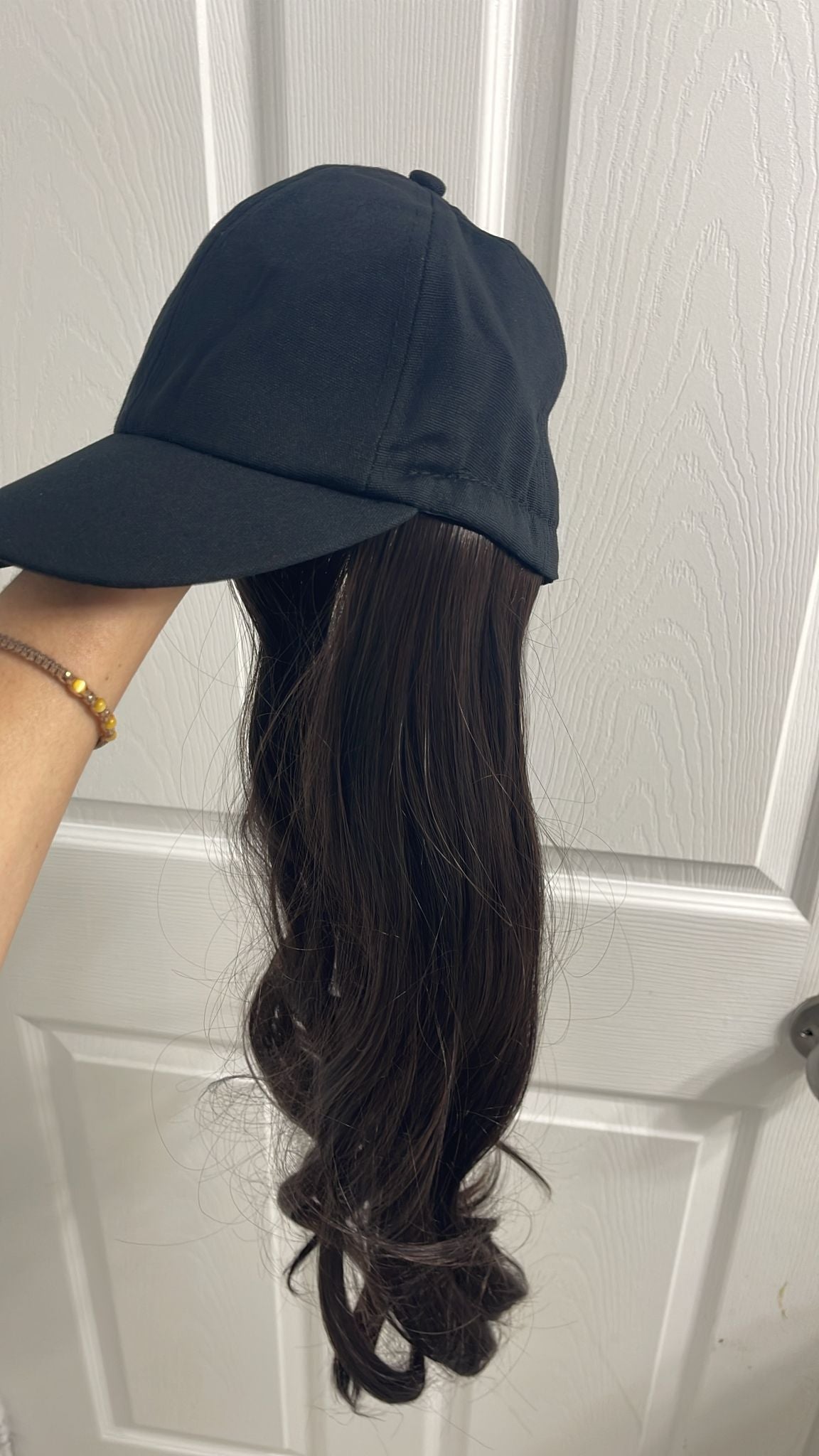 Chic-Curl Cap (With Real Hair Extension)